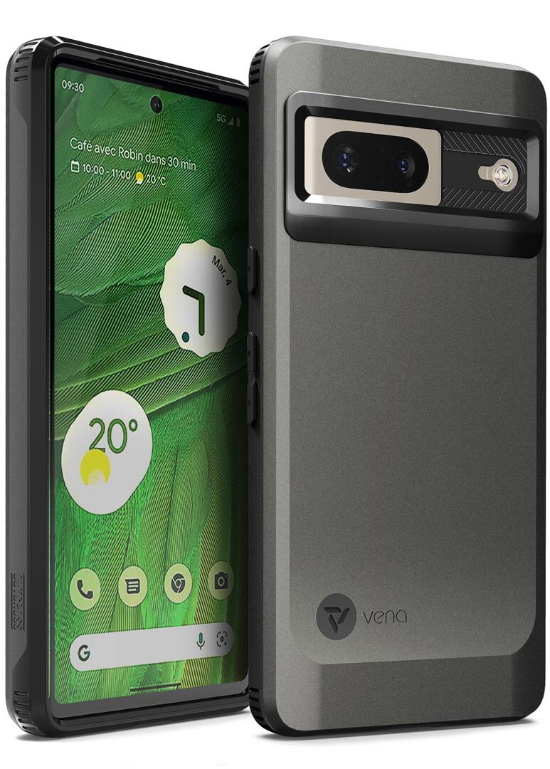 Vena - OutCross for Google Pixel 7 Case with Military Grade Dual Layer Drop Protection - Graphite Gray - Multicolored