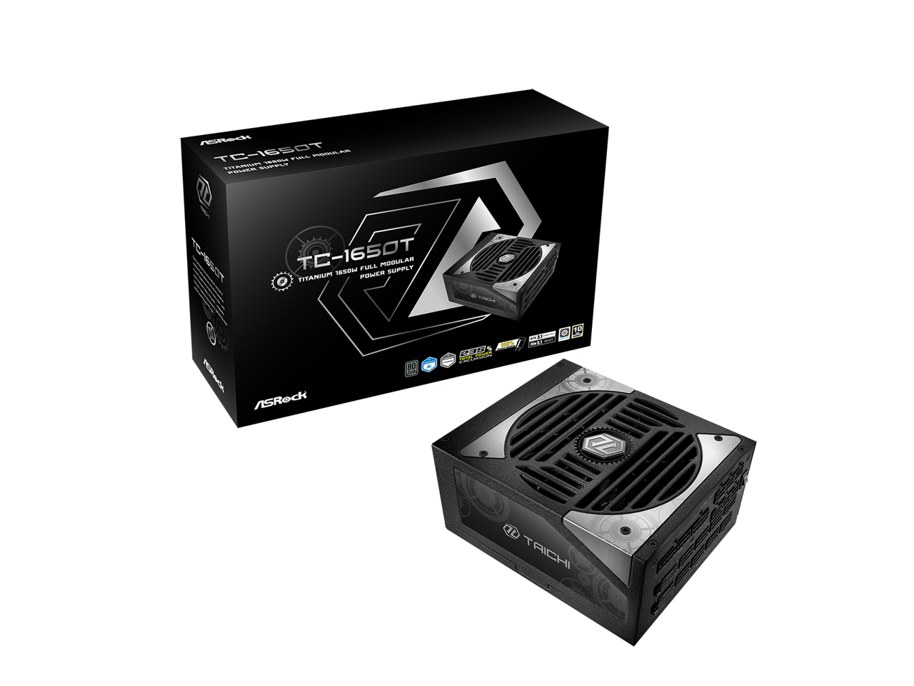 ASRock  
TC-1650T  
Titanium 1650W Full Modular Power Supply  

TAICHI