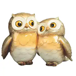 FC Design - 6.25"H Owl Couple Figurine Statue Office Desk Tabletop Home Decor Gift - Multi-Color