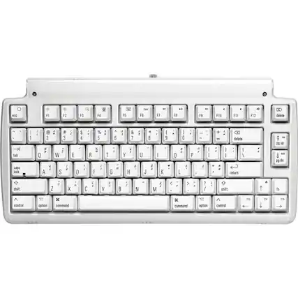 esc F1 F2 F3 F4 F5 F6 F7 F8 F9 F10 F11 F12 delete tab caps lock Q W E R T Y U I O P delete return shift Z X C V B N M shift control option command