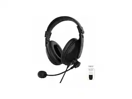 Morpheus 360 - Deluxe USB Headset - Adjustable Mic, Soft Leather Ear Cushions, Lightweight - Black - HS3500SU - Red