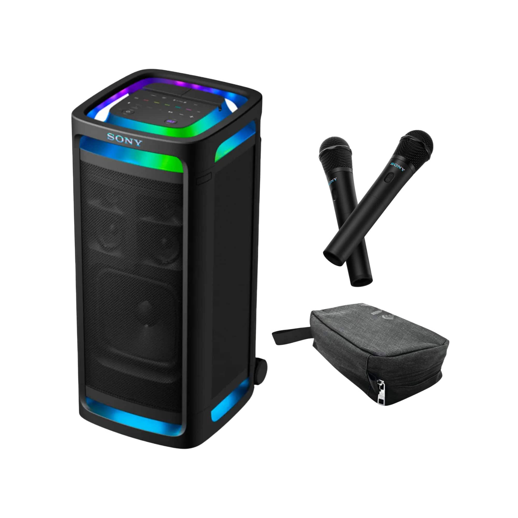 Sony - ULT TOWER 9 Wireless Party Speaker Bundle with Wireless Karaoke Mic