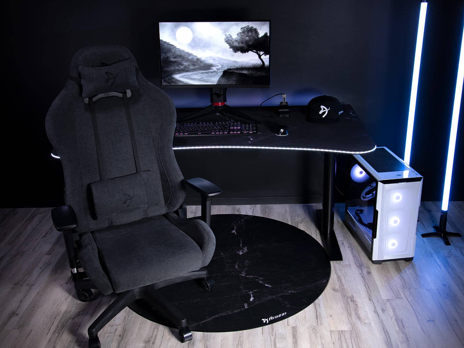 Alt View 13. Arozzi - Zona Floor Pad - Black Marble.