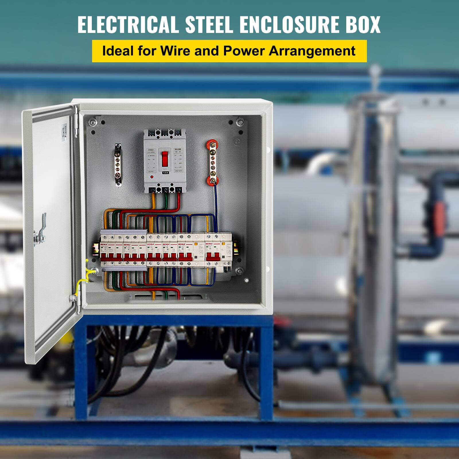 ELECTRICAL STEEL ENCLOSURE BOX  
Ideal for Wire and Power Arrangement