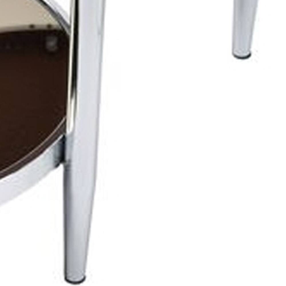Alt View 3. Manhattan Lane - Twin Top Coffee Table with Tubular Rounded Legs - Silver.
