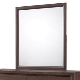 Kings Brand Furniture - Athens Wood Dresser & Mirror, /Black - Brown