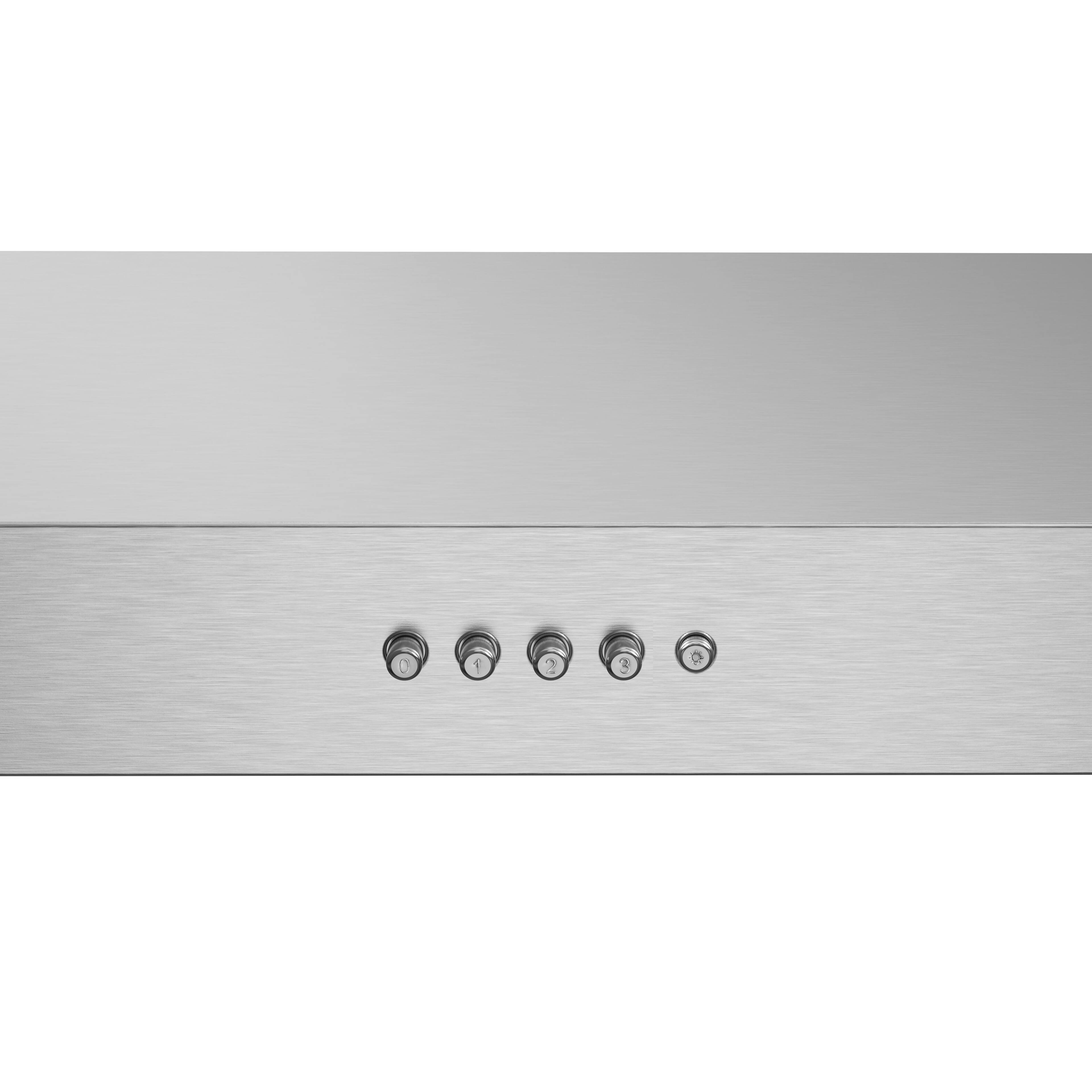 Alt View 5. Streamline - 30 in. Ardea Convertible Undermount 165 CFM Range Hood, Mesh Filters, Push Button Control, LED Lights - Brushed Stainless Steel.