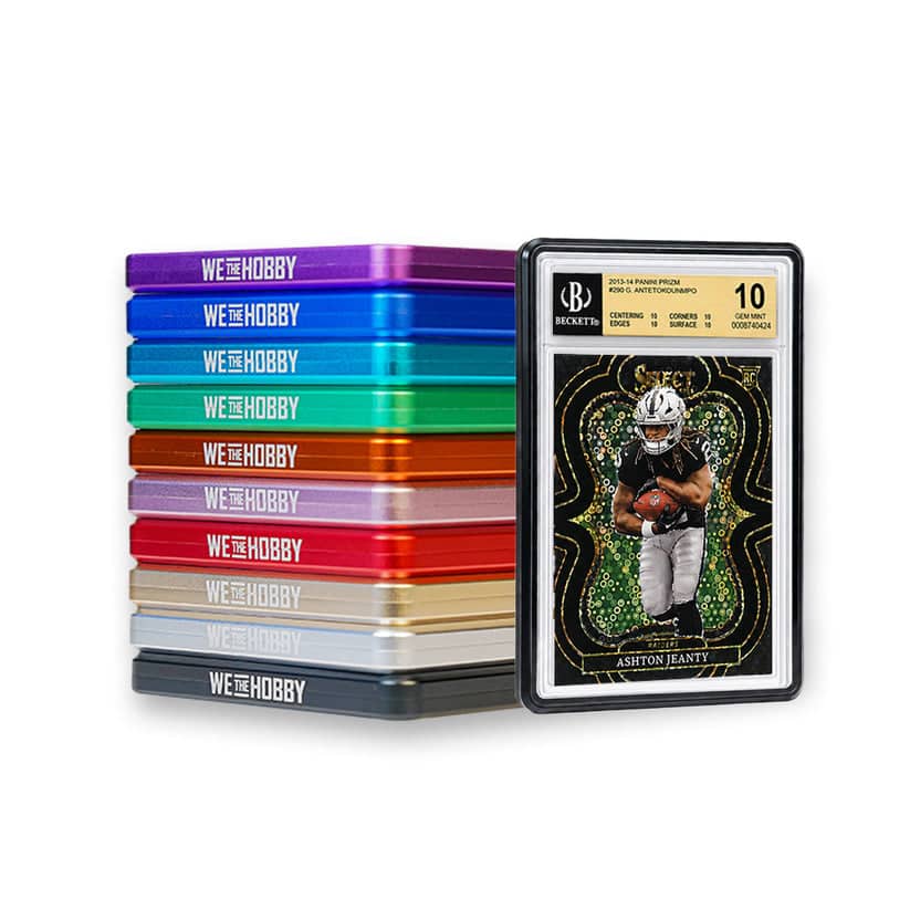 WeTheHobby Aluminum SHARKTOOTH Graded Card Case for BGS 35PT - Black - Black
