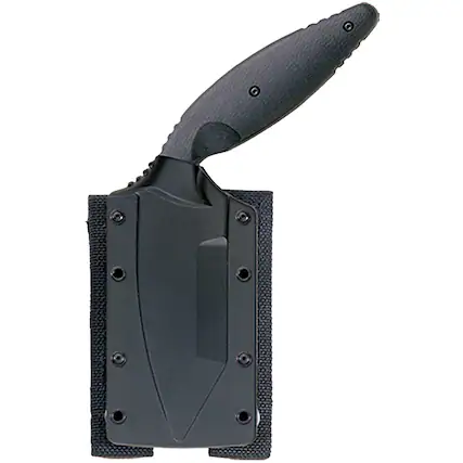 Front. KA-BAR - KA-BAR Hard Plastic Sheath for Large TDI Knives - Black - Black.