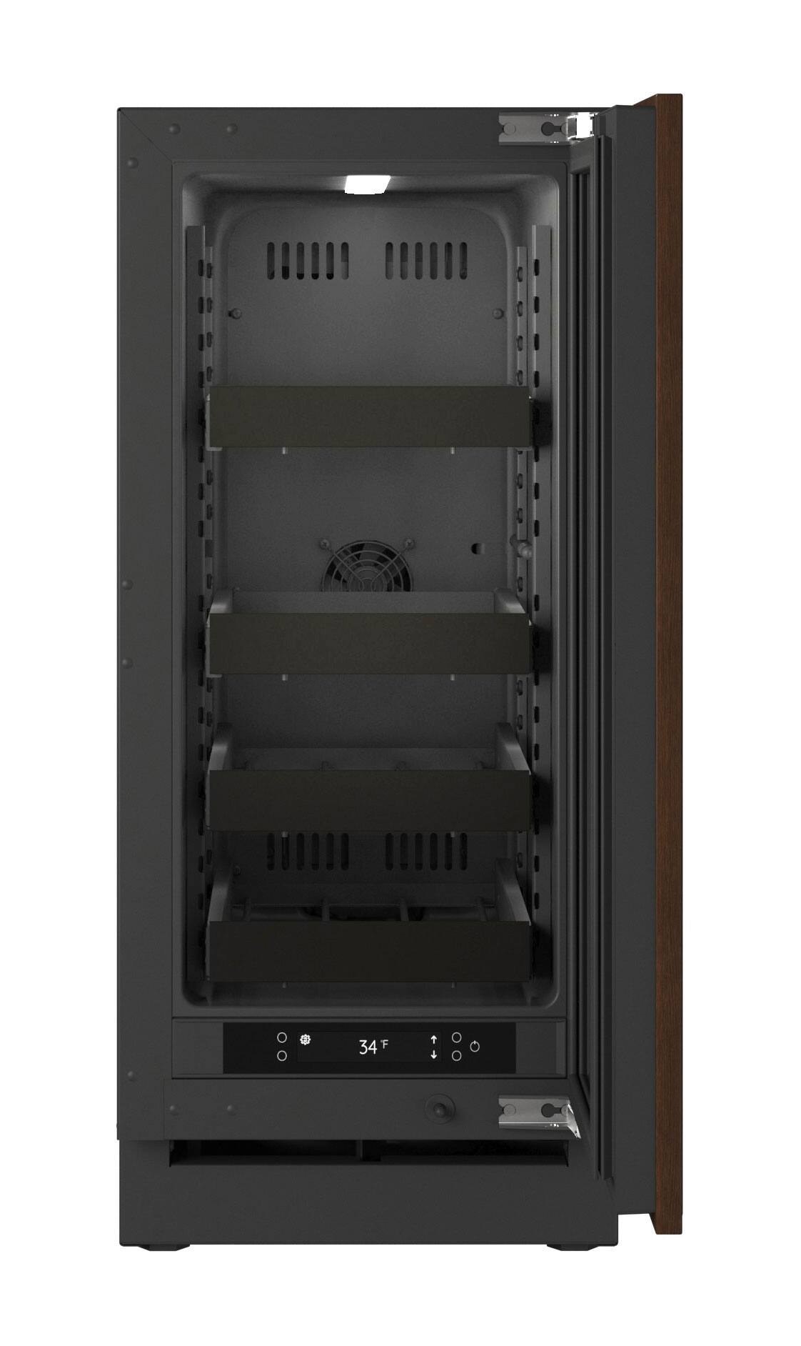 Alt View 2. U-Line - U-Line 15"W. 2.8Cu.Ft. Built-In Beverage Center - Panel Ready Frame/Glass - Integrated Frame.