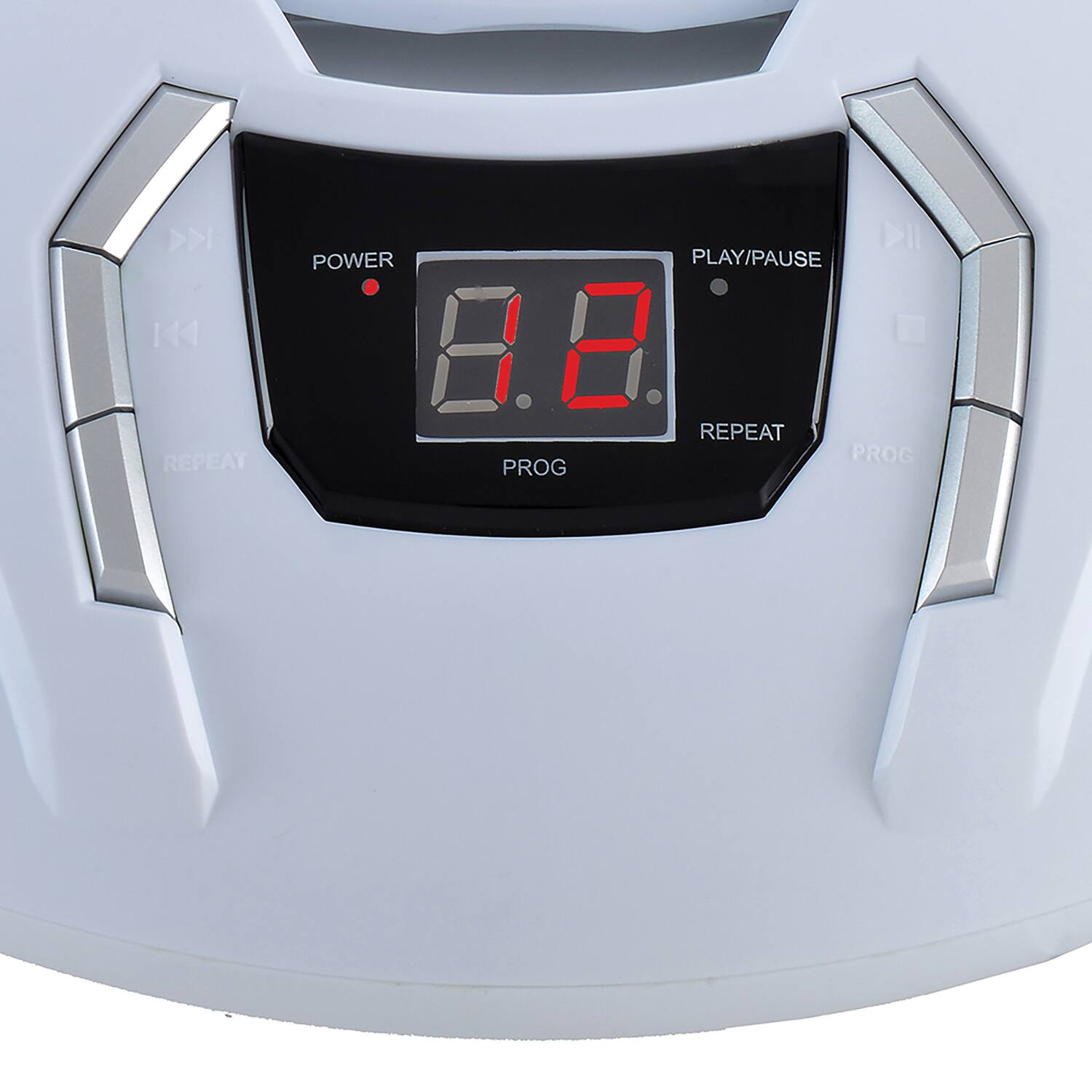 Sure, here is the corrected and grouped text from the image:

- POWER
- REPEAT
- PLAY/PAUSE
- PROG
- 8.2