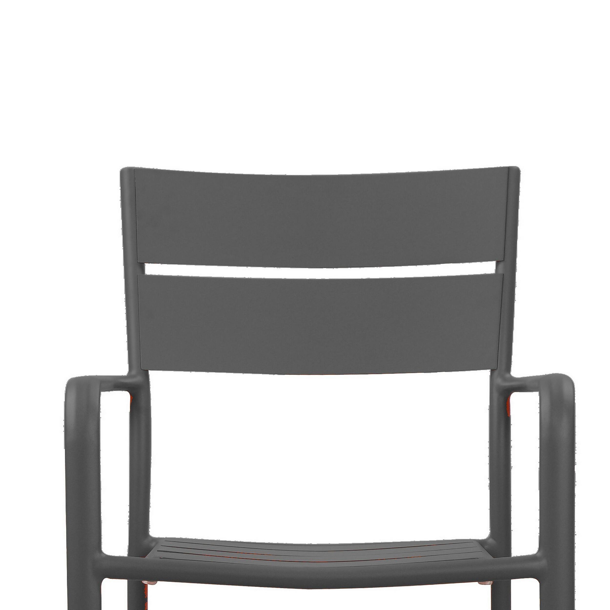 Manhattan Lane Meta 22 Inch 6 Piece Dining Chair Set Aluminum Frame ...