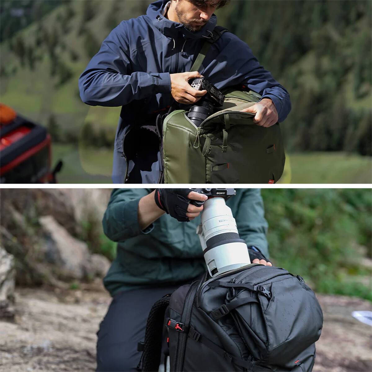 Alt View 3. PGYTECH - PGYTECH OnePro Focux 35L Camera Backpack, Space Black.