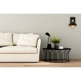 Living District - Anders Collection Wall Sconce D7.1 H8.3 Lt:1 Finish - Black And Brass