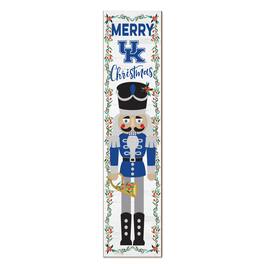 Jardine - Kentucky Wildcats 11" x 46" Nutcracker Holiday Leaner Sign - White