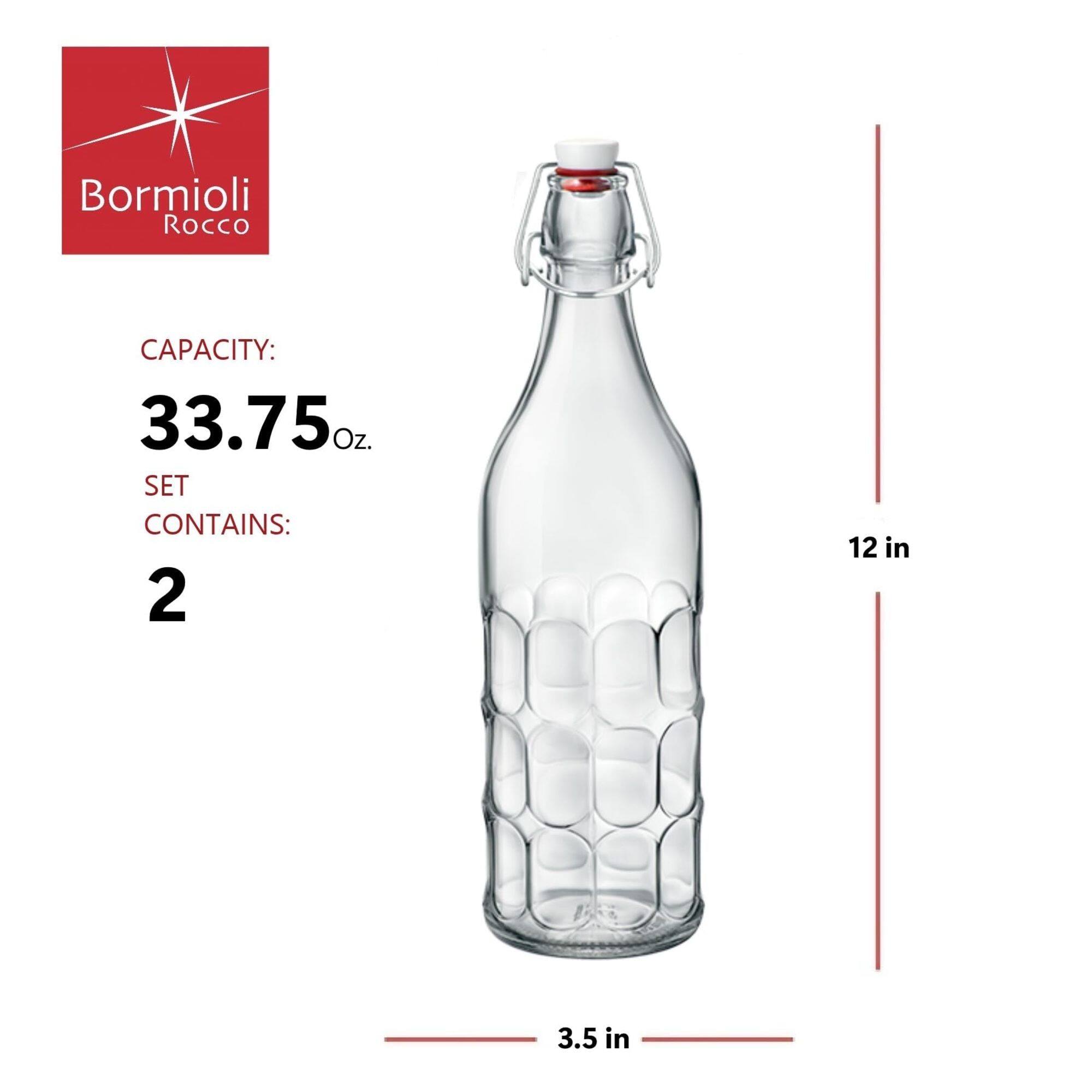 Bormioli Rocco  
CAPACITY: 33.75 oz  
SET CONTAINS: 2  
12 in  
3.5 in