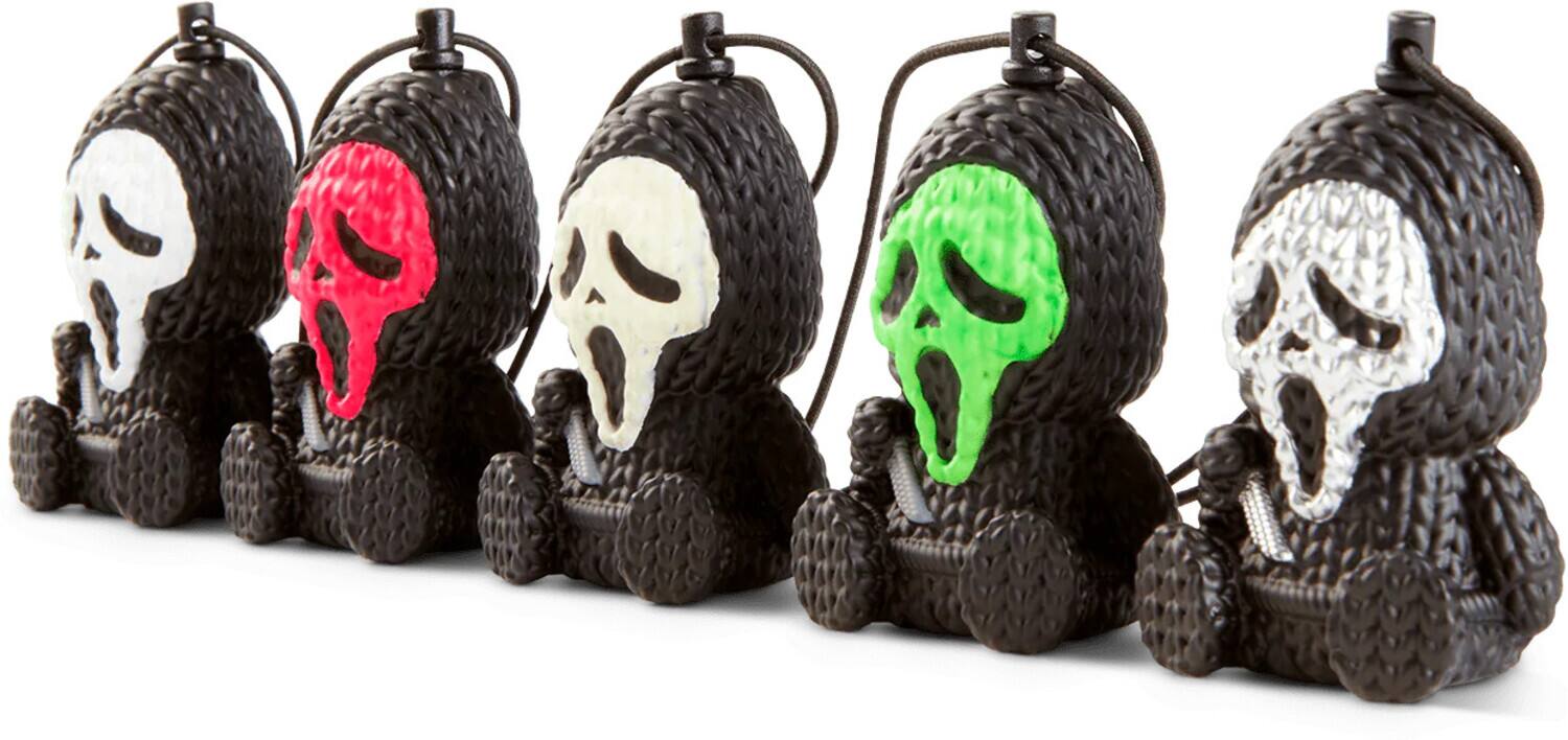 Alt View 1. Handmade by Robots - Handmade by Robots - Ghost Face Set #001 (1.75” Micro Charms 5-Pack)   - Collectibles - Multicolor.