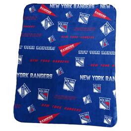 Logo Brands - New York Rangers 50" x 60" Classic Fleece Blanket - Multicolor