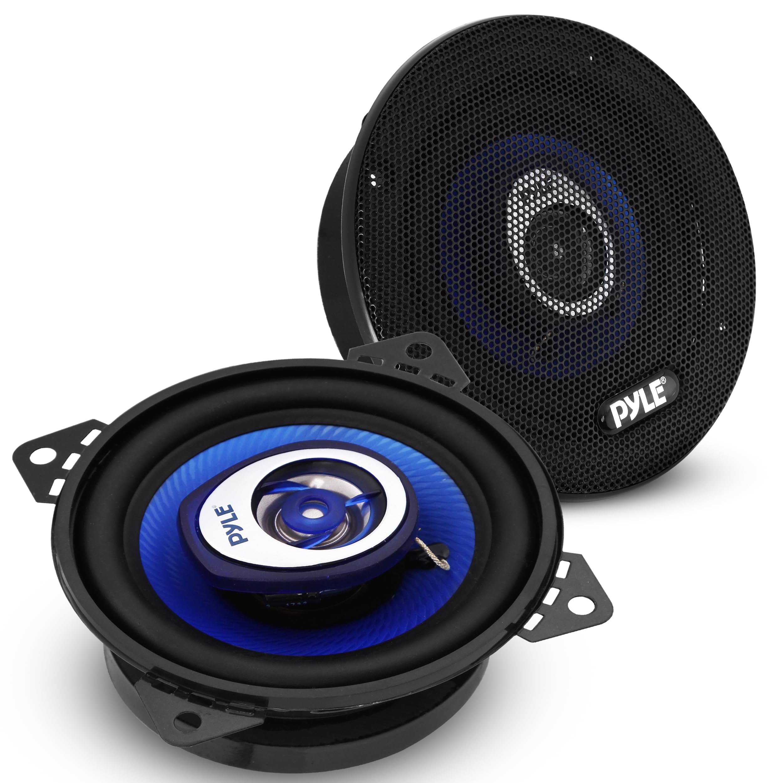 Pyle - 4" Car Sound Speaker (Pair) - Upgraded Blue