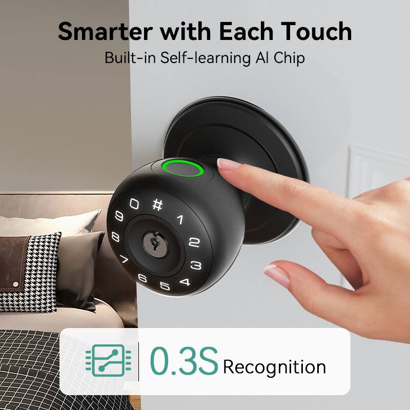 Smarter with Each Touch  
Built-in Self-learning AI Chip  

0.3S Recognition