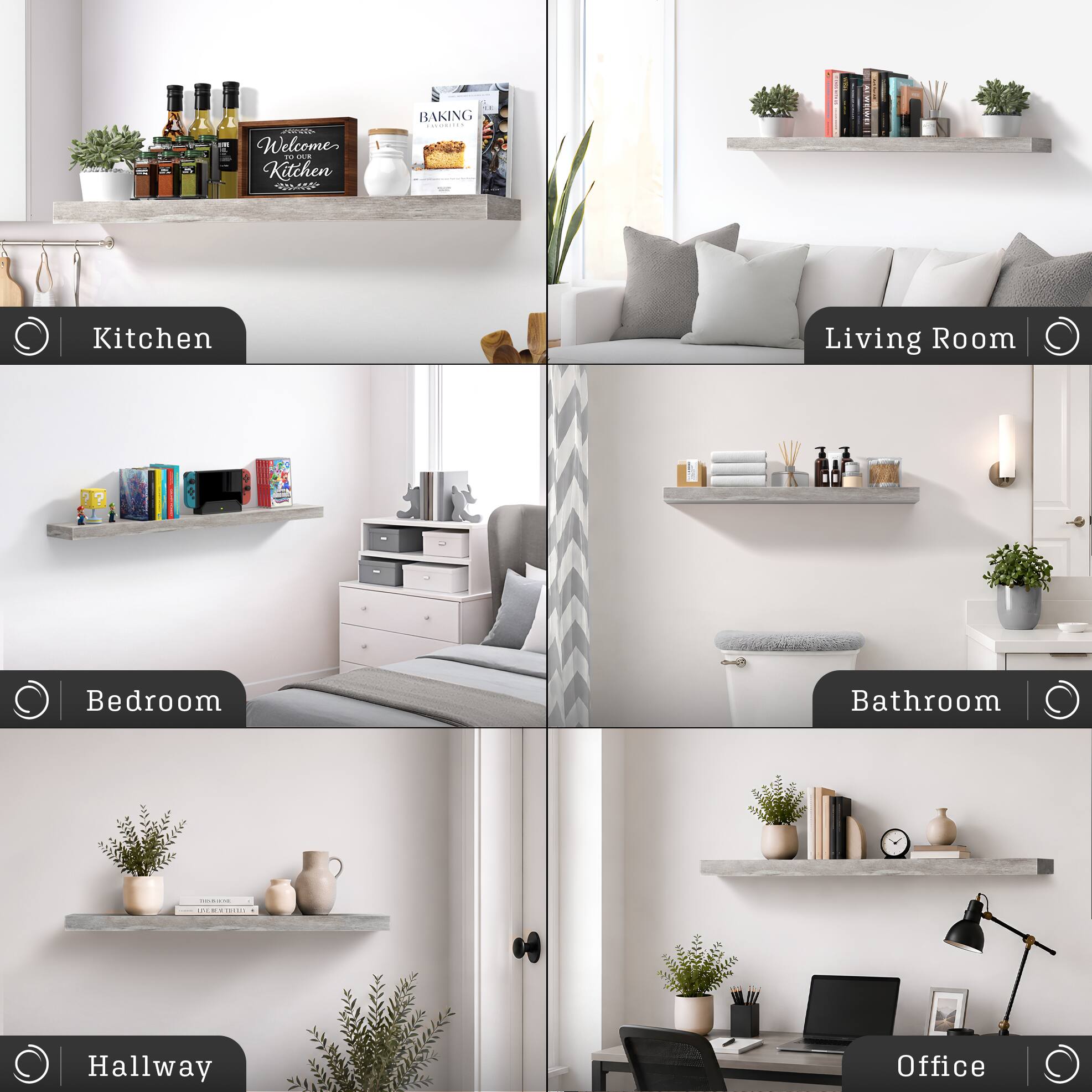 nurboh Welcome 90 OLE Kitchen

ILL BAKING IMORITES

Kitchen
Living Room
Bedroom
Bathroom
Hallway
Office