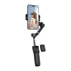 Front. Hohem - Hohem iSteady X3 SE Plus Smartphone Gimbal Stabilizer - Black.