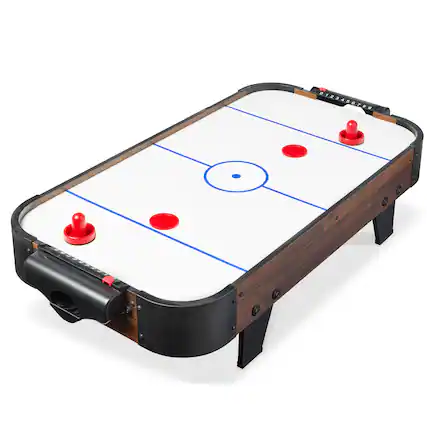 Front. Best Choice Products - Best Choice Products 40in Air Hockey Arcade Table w/ 100V Motor, Electric Fan, 2 Strikers, 2 Pucks - Walnut - Walnut.