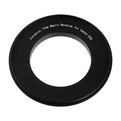 Fotodiox - 77mm Macro Reverse Ring for Canon EF/EF-S Cameras - Reverse Filter Thread to Camera Mount Adapter