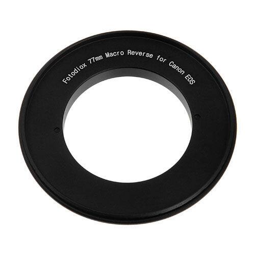 Fotodiox - 77mm Macro Reverse Ring for Canon EF/EF-S Cameras - Reverse Filter Thread to Camera Mount Adapter