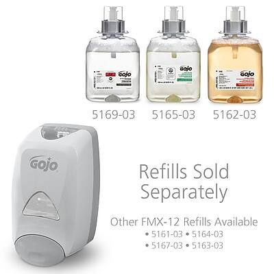 Gojo  
5169-03 5165-03 5162-03  
Refills Sold Separately  
Other FMX-12 Refills Available  
5161-03 5164-03 5167-03 5163-03