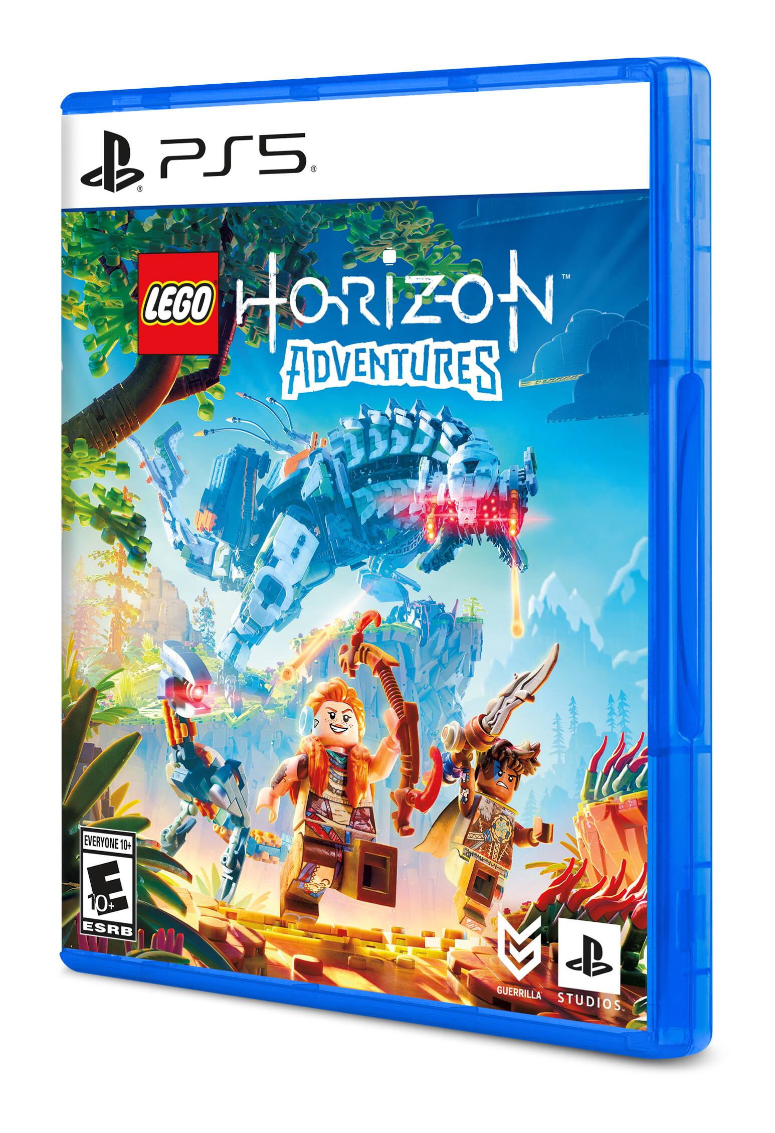 PS5. LEGO HORIZON ADVENTURES EVERYONE 10+ E 10+ ESRB GUERRILLA STUDIOS.