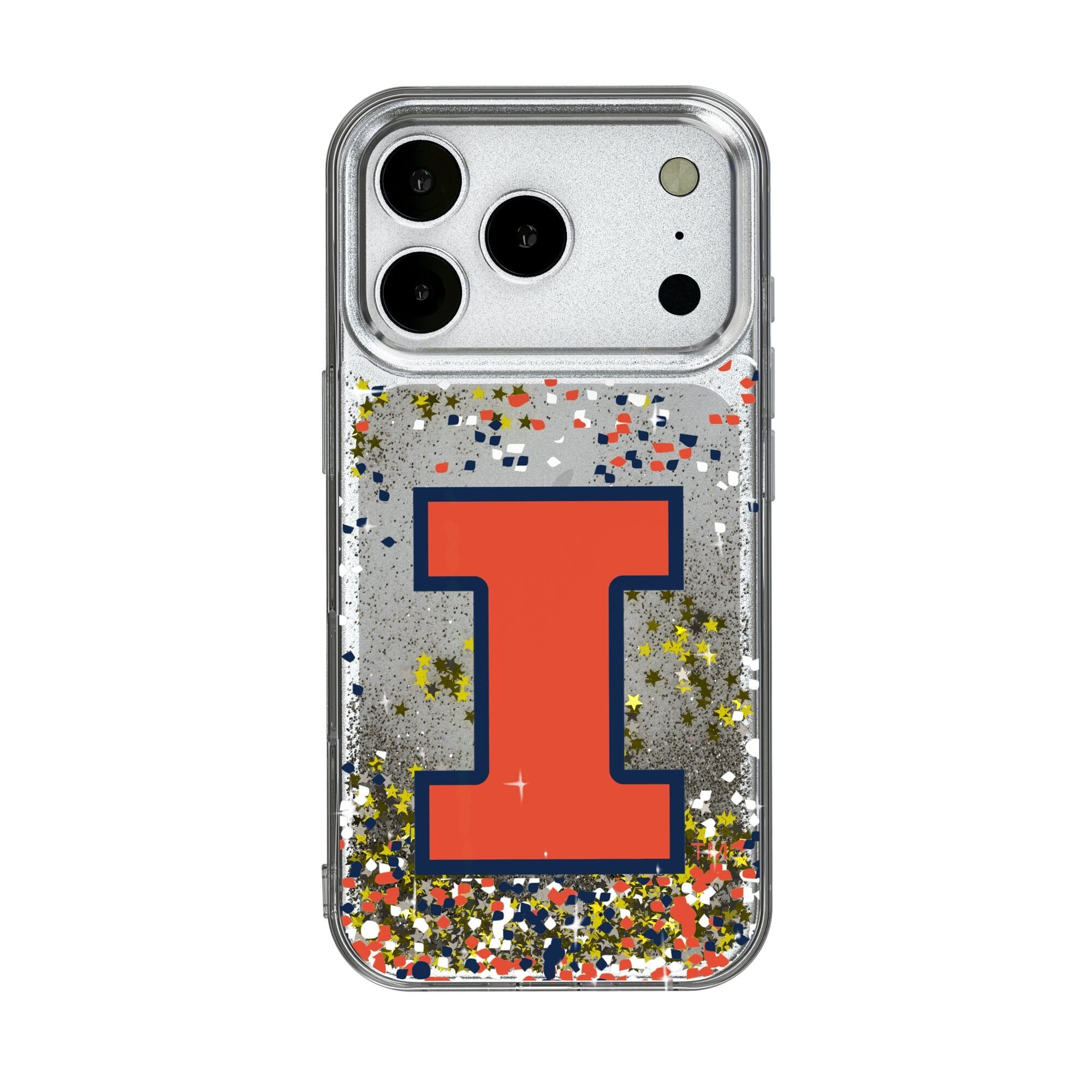 Keyscaper - NCAA - Illinois Fighting Illini iPhone Glitter Confetti Design Case - 17 - Multicolor price history on PriceWatchPro