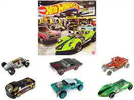 "Hot Wheels Legends" 6 piece Set Diecast Model Cars by Hot Wheels - Multicolor