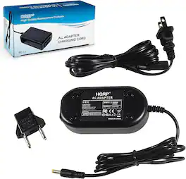 HQRP - AC Adapter for Panasonic HC-V100 HC-V100K HC-V100MK HC-V700 HC-V700M HC-V700MK HC-V500 HC-V500M HC-V500MK Camcorder