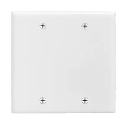 Front. Cmple.com - Cmple - Keystone Wall Plate Cover Ethernet Wall Plates for Modular Inserts, RJ45 Keystone Jack - 2 Gang GFCI - White.