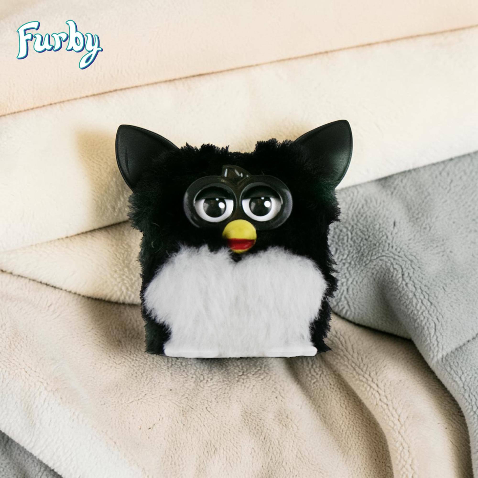 Alt View 10. Super Impulse - World's Smallest Furby | Black and White - Black.