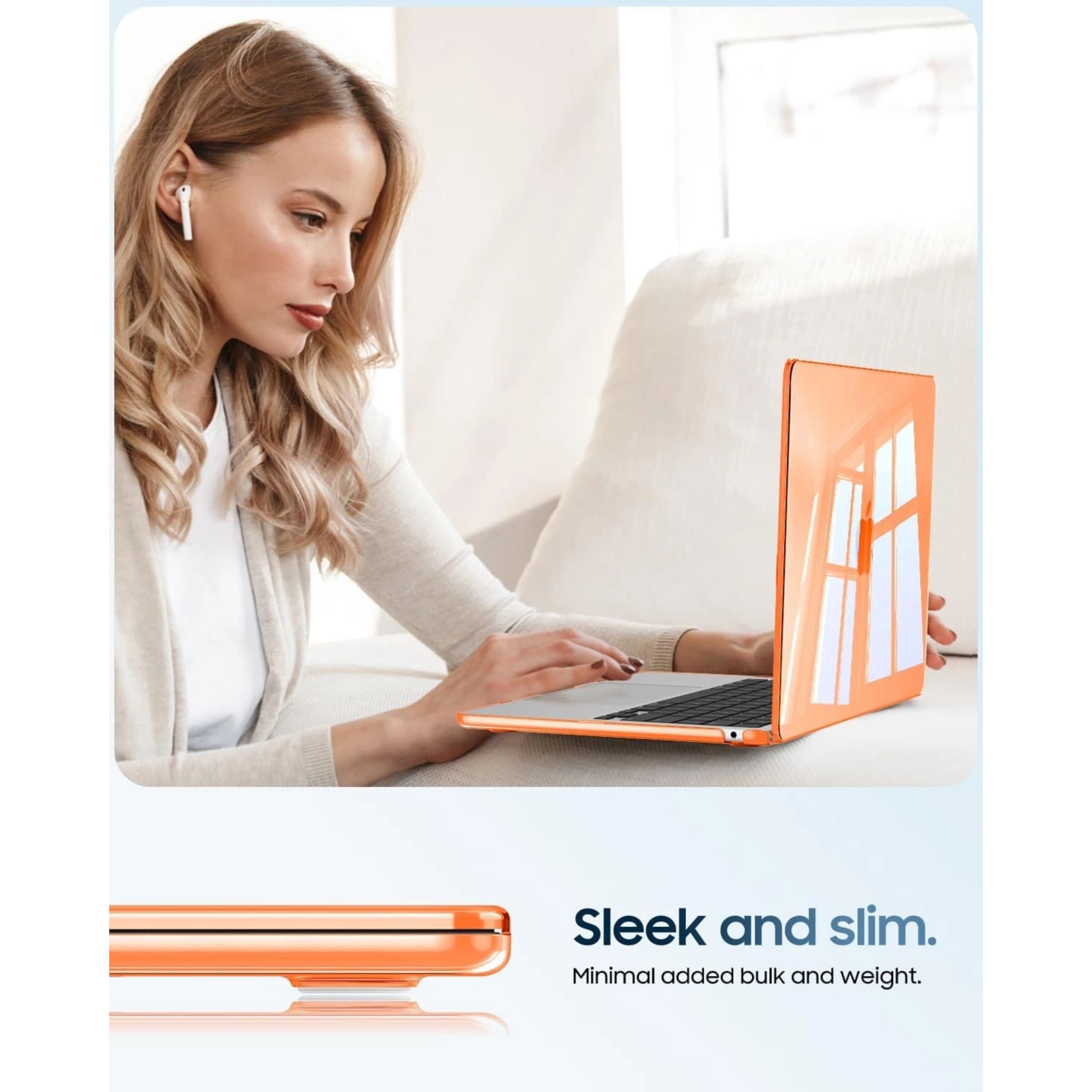 Kitcheniva Snap On Hard Shell Case For MacBook Air 13.6 Inch A3449