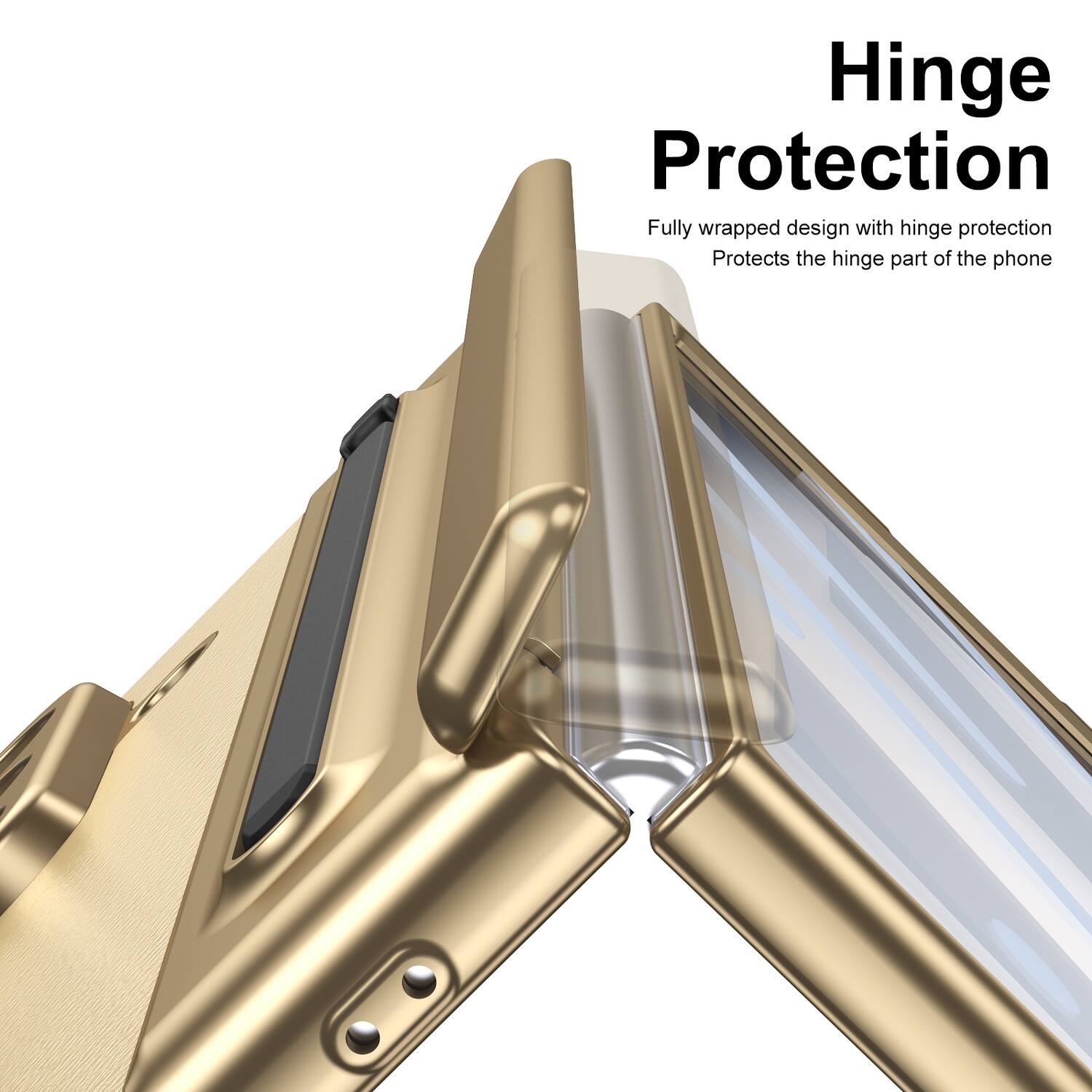 Hinge Protection

Fully wrapped design with hinge protection
Protects the hinge part of the phone