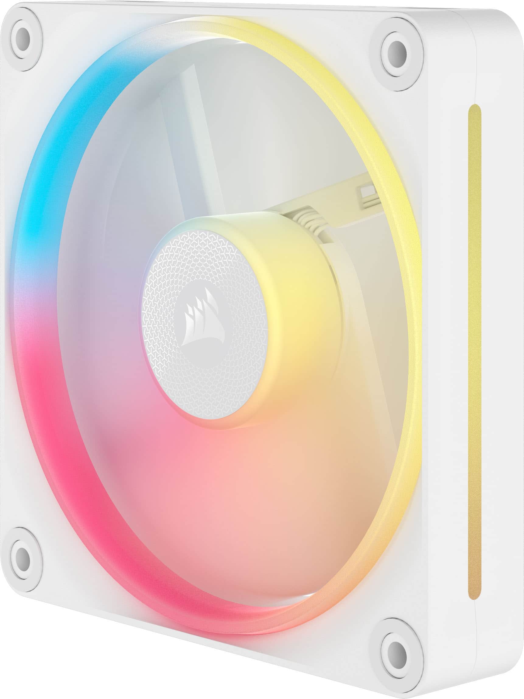 Alt View 21. CORSAIR - iCUE LINK LX120-R RGB 120mm PWM Reverse Blade Computer Case Expansion Fan - White.