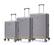 Front. APRILSOUL - Three models set stylish aluminum frame password lock luggage suitable for travel suitcases and suitcases - Silver.