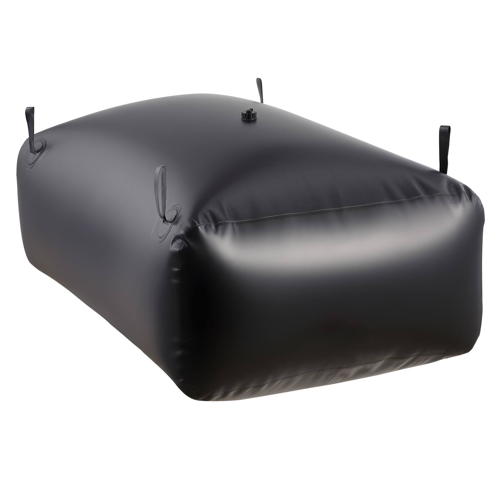 Alt View 5. VEVOR - Water Storage Bladder,264.2 Gal Collapsible Water Storage Bag,Wear-Resistant 1000D PVC Soft Waters Bag,Leakproof Camping - Black.