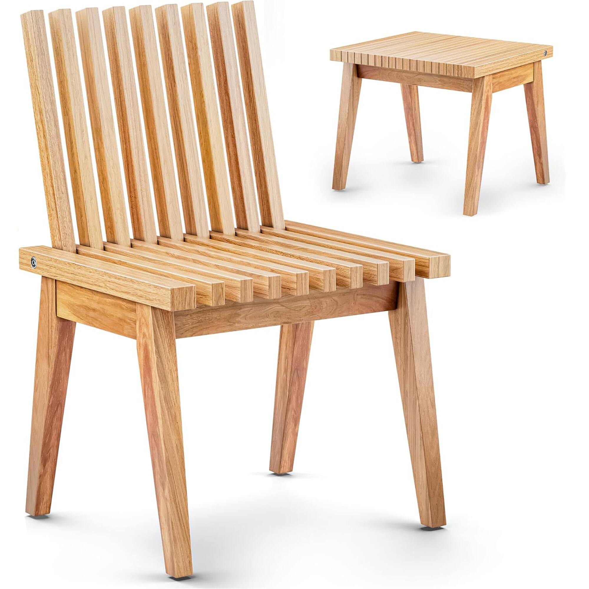 Alt View 4. Homestead - Melino 20 Inch 3-in-1 Convertible Acacia Wood Bench for Indoors and Outdoors - Natural.