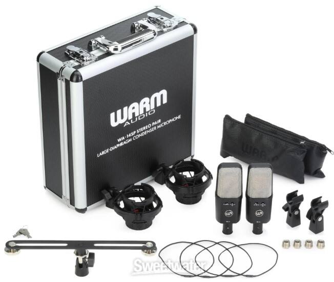 WARM AUDIO STEREO PAIR MICROPHONE WA-14SP WA 145P CONDENSER LARGE-DIAPHRAGM WAR.