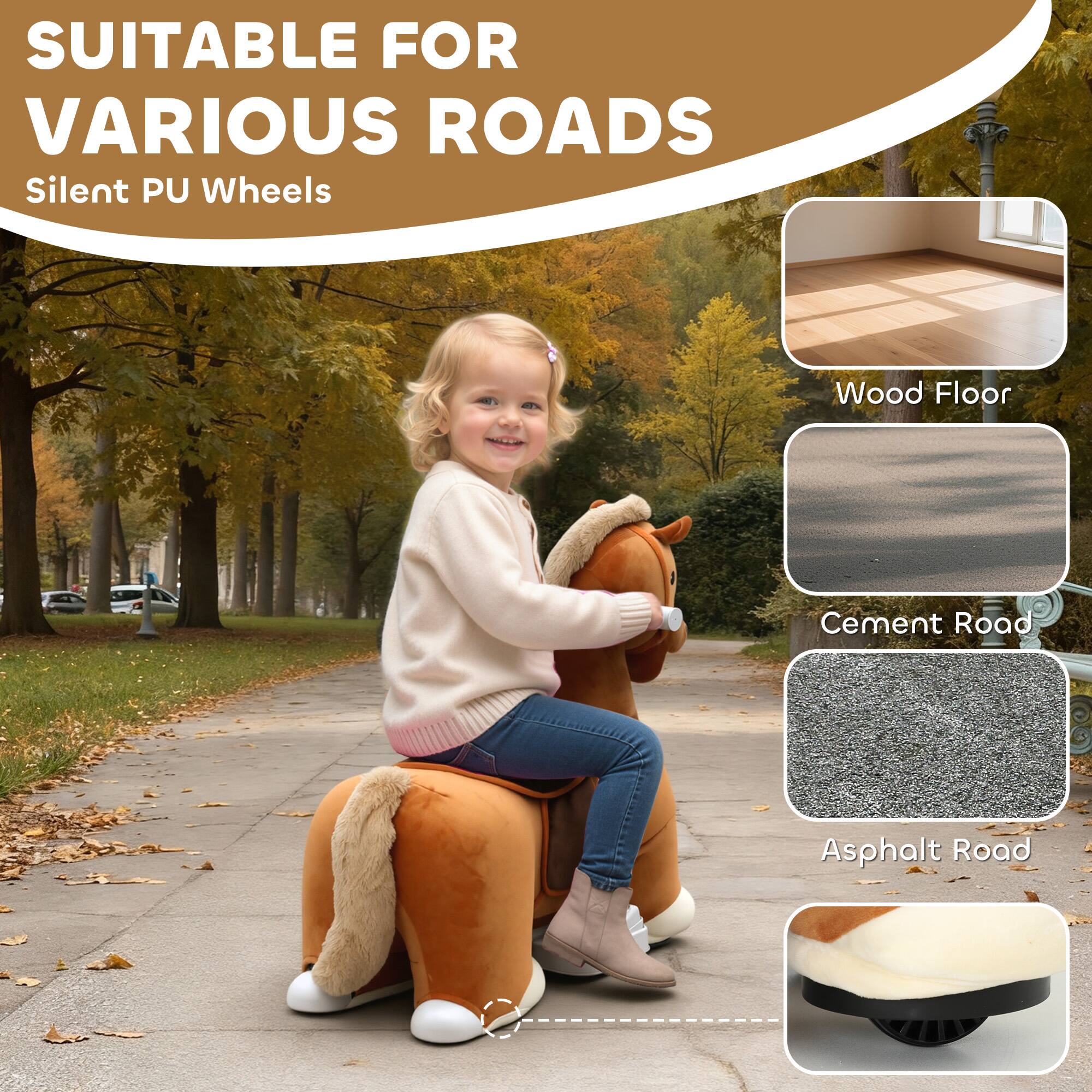 SUITABLE FOR VARIOUS ROADS  
Silent PU Wheels  

- Wood Floor  
- Cement Road  
- Asphalt Road