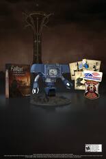 **Fallout New Vegas: 15th Anniversary Bundle**
**Bethesda**
**Mature 11+**
- Blood and Gore
- Intense Violence
- Sexual Content
- Strong Language
- Use of Drugs
**ESRB**
**Artwork representation: items pictured may differ from actual items; bundle subject to availability.**
**Fallout: New Vegas Ultimate Edition (PC Version)**
Includes:
- PC digital code for the base game and the following:
- Dead Money
- Honest Hearts
- Old World Blues
- Lonesome Road
- Gun Runners Arsenal
- Courier's Stash
**ZeniMax Media, ZeniMax, Bethesda Game Studios, and Fallout are trademarks of the ZeniMax Media, Inc. group of companies. All rights reserved.**
**MOJAVE EXPRESS**
**NCR RECON**
**THE LAST THING YOU NEVER SEE**