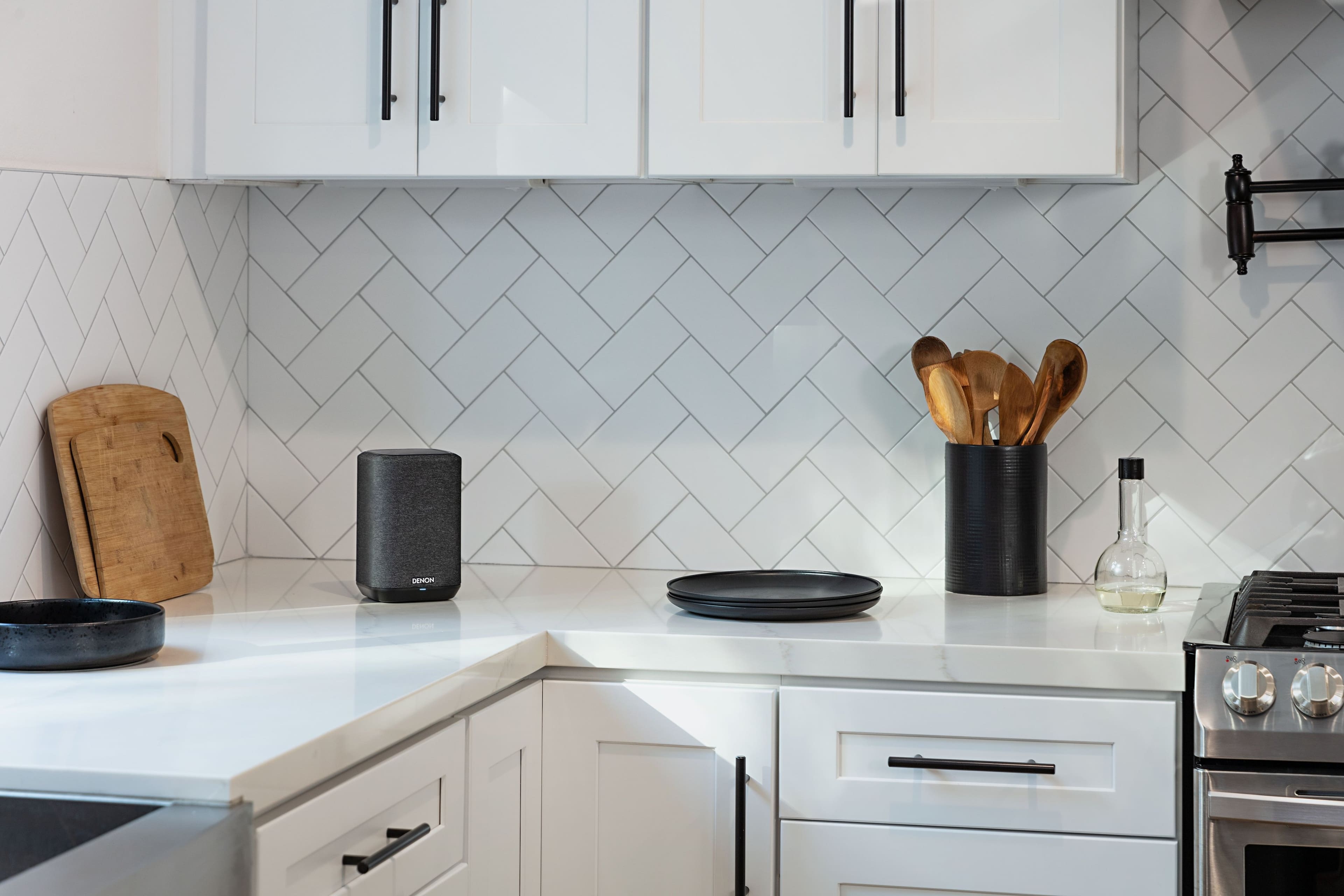 Alt View 13. Denon - Home 150NV Smart Wireless Capability Powered Speaker - Black.