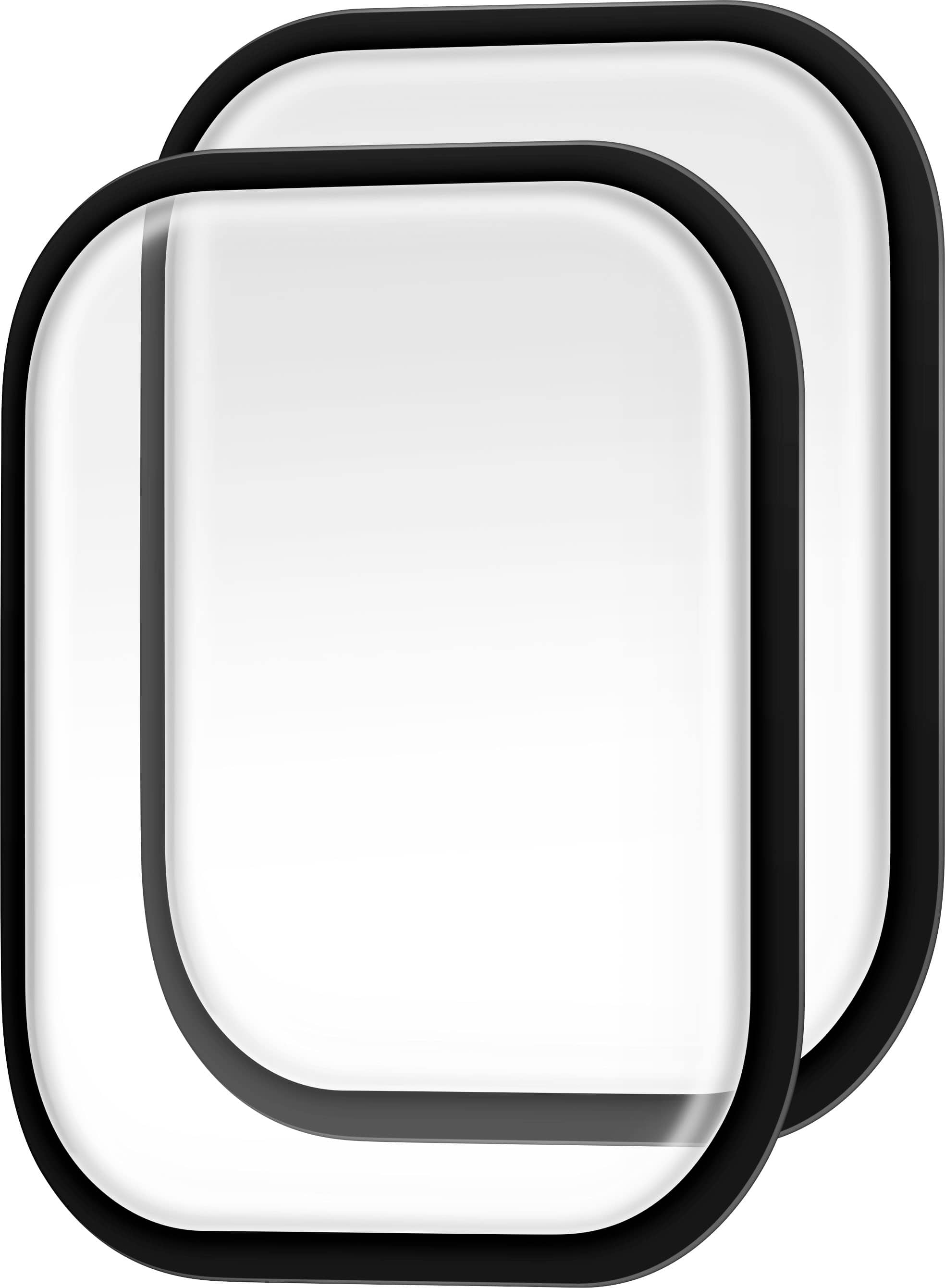Alt View 12. Insignia™ - Hybrid Glass Screen Protectors for Apple Watch 42mm (2-Pack) - Clear.