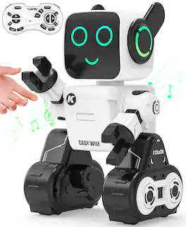 Sugift - Smart RC Robot Toy for Kids Ages 3+ Years with Voice Change, Coin Bank