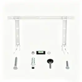Winado - Mini Split AC Wall Mounting Bracket, Heavy Duty Support Wall Bracket for Split Air Conditioner, Holds Up to 150 lbs - White