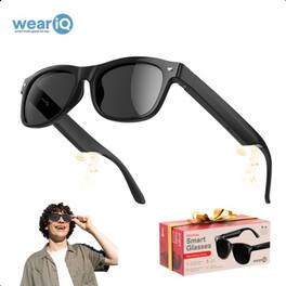 WearIQ - Bluetooth Smart Sunglasses - Shiny Black